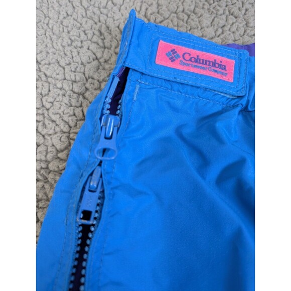 Columbia Women's Blue Ski Snowboard Pants Lined Full Zip Up Sides Winter Size L - Picture 6 of 16
